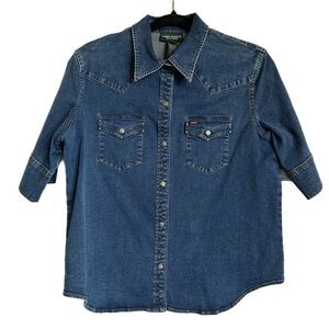 Lauren Jeans Co. Denim Button-Up Shirt